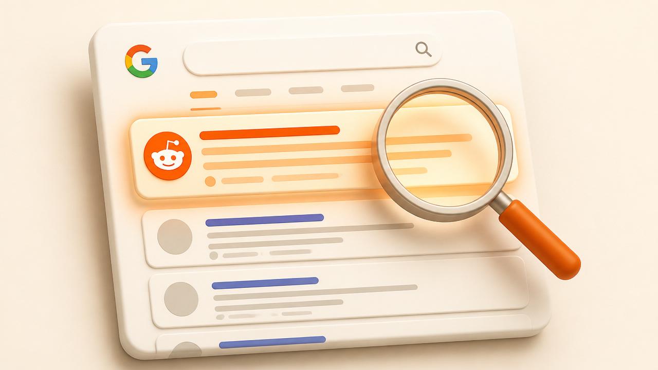 A Reddit thread highlighted at the top of Google search results