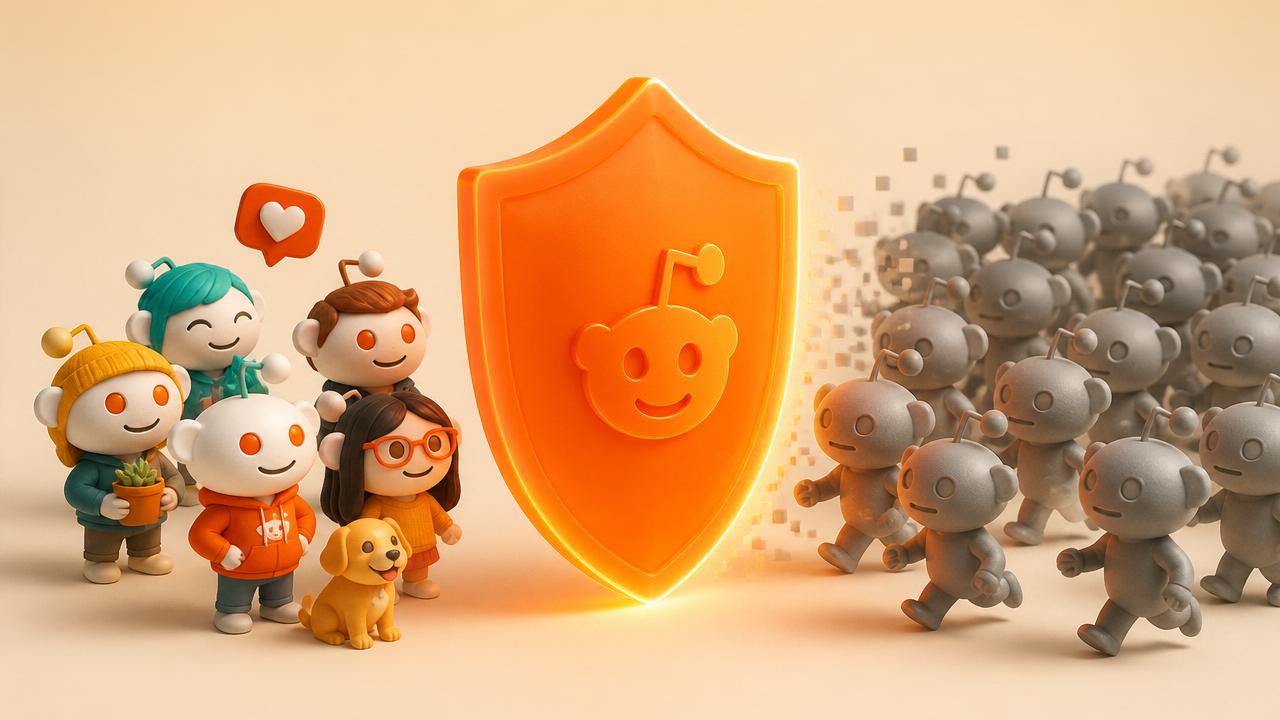 A shield protecting genuine accounts while blocking a swarm of bot accounts