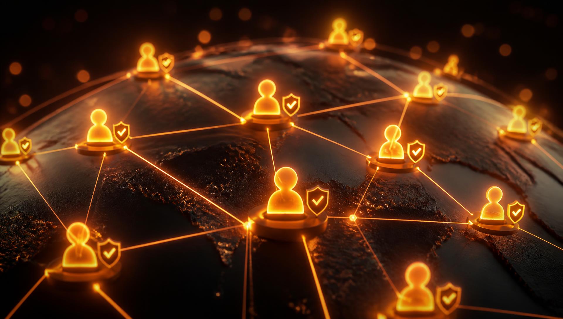 Real-User Network - abstract visual